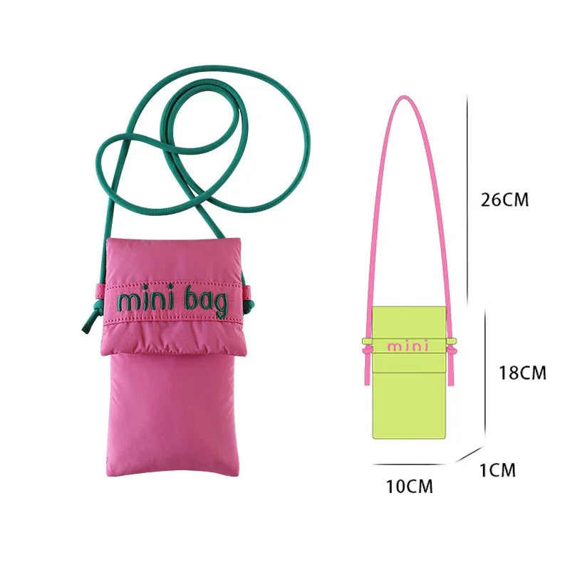 Mini Sac Bandoulière en Toile pour Téléphone | Sac Crossbody Casual Femme – CLEVI Paris