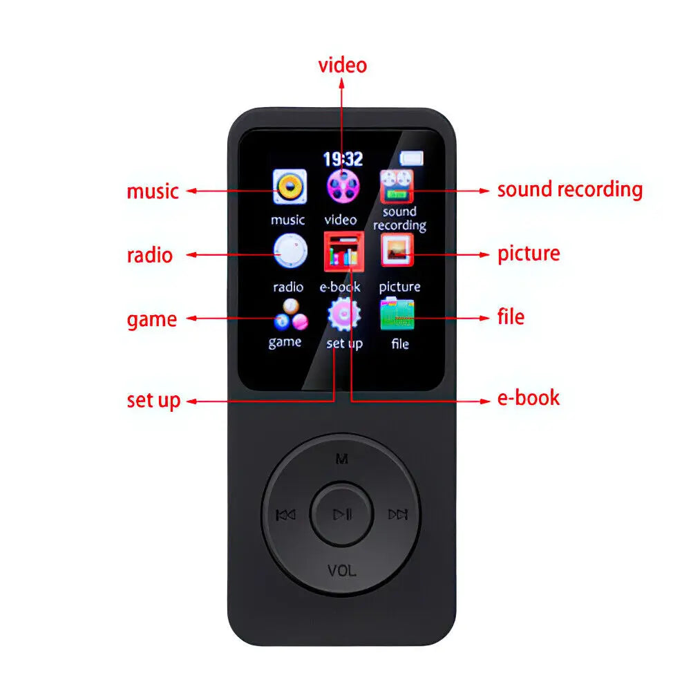 NVPONE Lecteur MP3/MP4 Bluetooth 4.0 TF 128Go FM Enregistreur Sport – CLEVI Paris