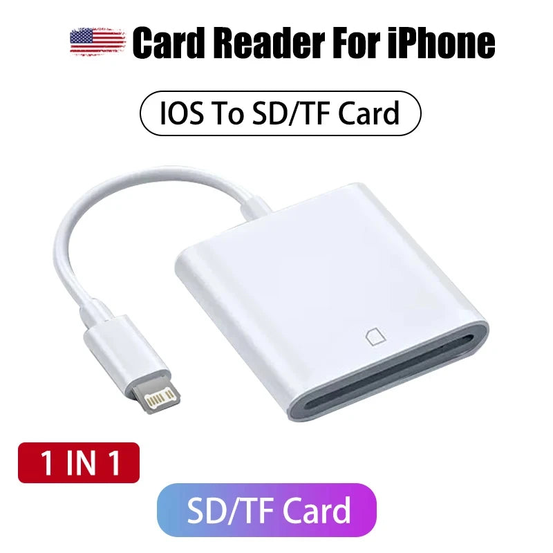 Adaptateur OTG SD/TF Lightning & USB-C iPhone Android – CLEVI Paris