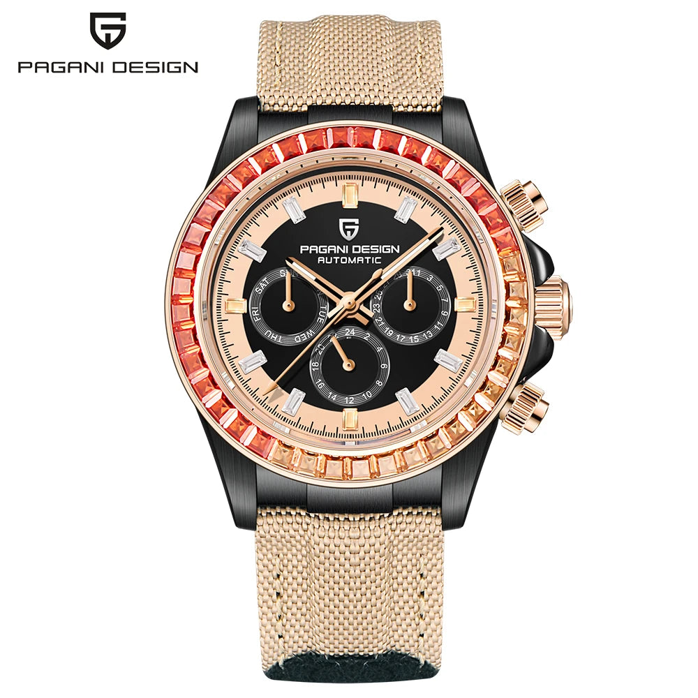 Montre Homme Automatique Lunette Arc-en-Ciel Pagani Design – CLEVI Paris