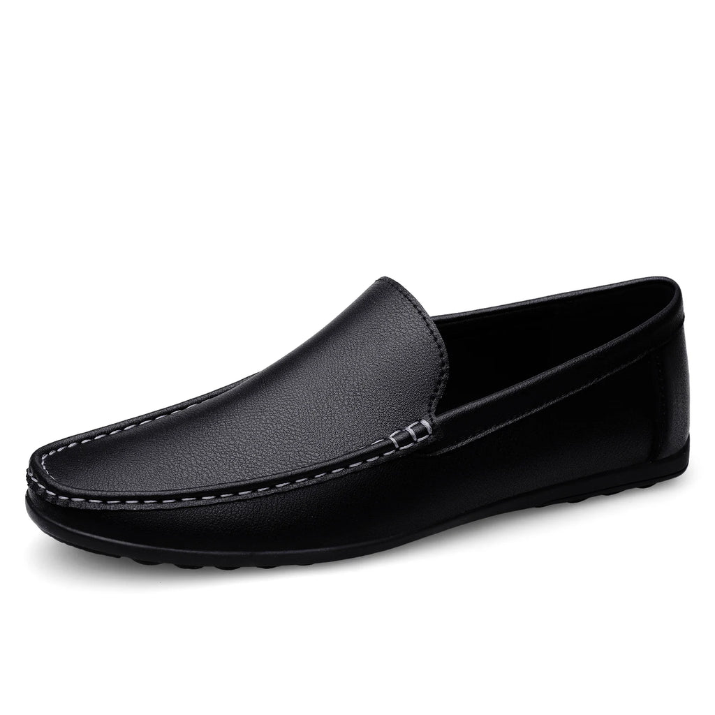 Mocassins homme en cuir fendu à enfiler – CLEVI Paris