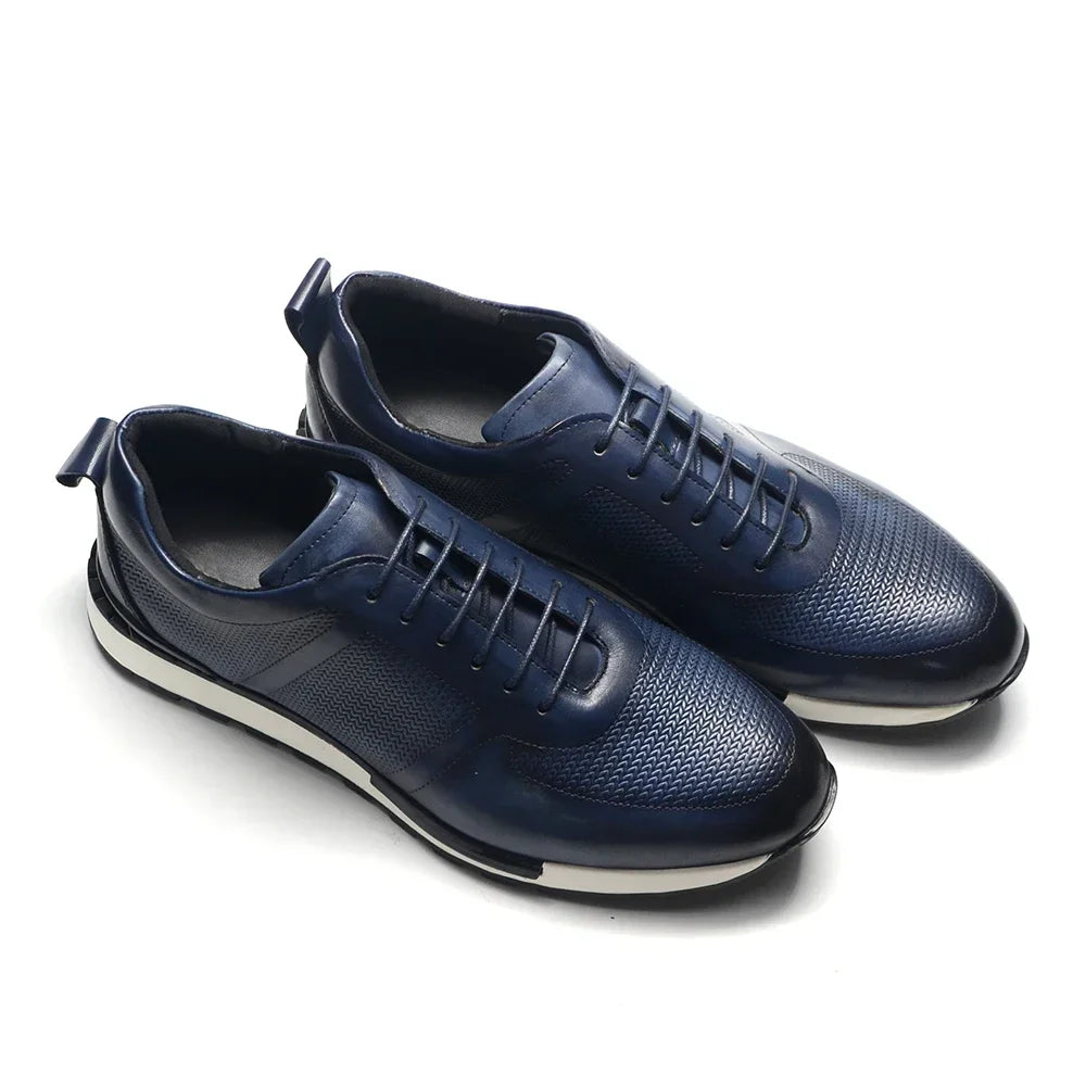 Oxford Homme Luxe Cuir Véritable Style Européen | Ajouré Lacets 4 Coloris