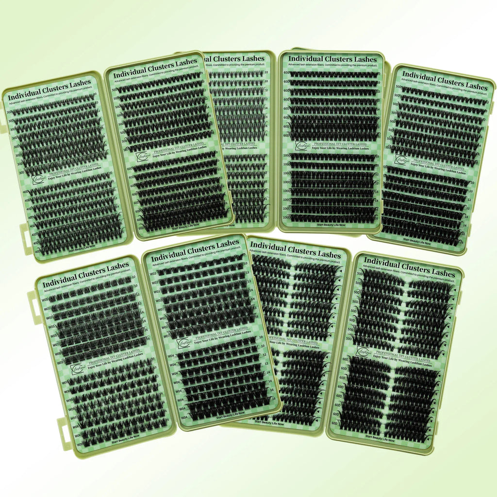 Cils en grappes DIY Lashsun, courbure D – CLEVI Paris