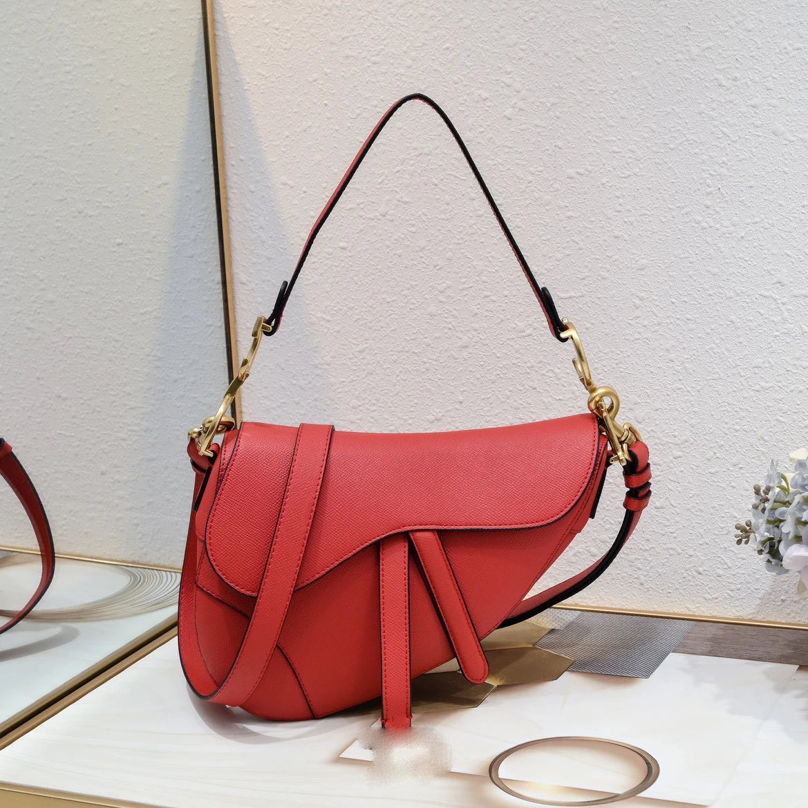 Sac Bandoulière Cuir Vintage Femme Minaudière – CLEVI Paris