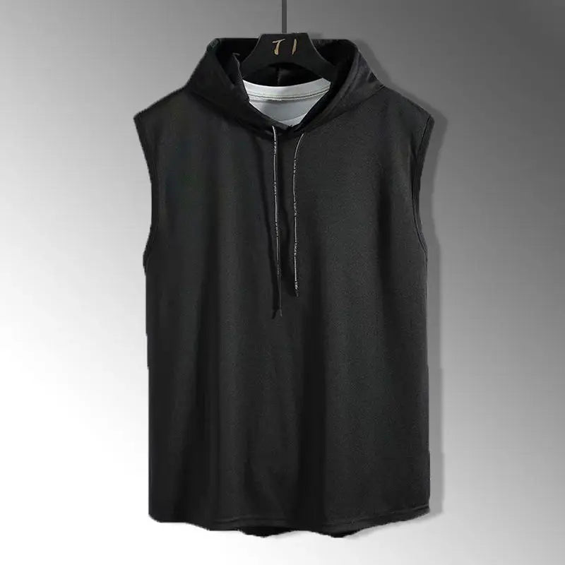 Débardeur Homme à Capuche – Style Hip Hop Streetwear Sans Manches