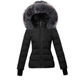 Parka Femme Coton Capuche Col Fourrure Slim Hiver XS-XXL – CLEVI Paris