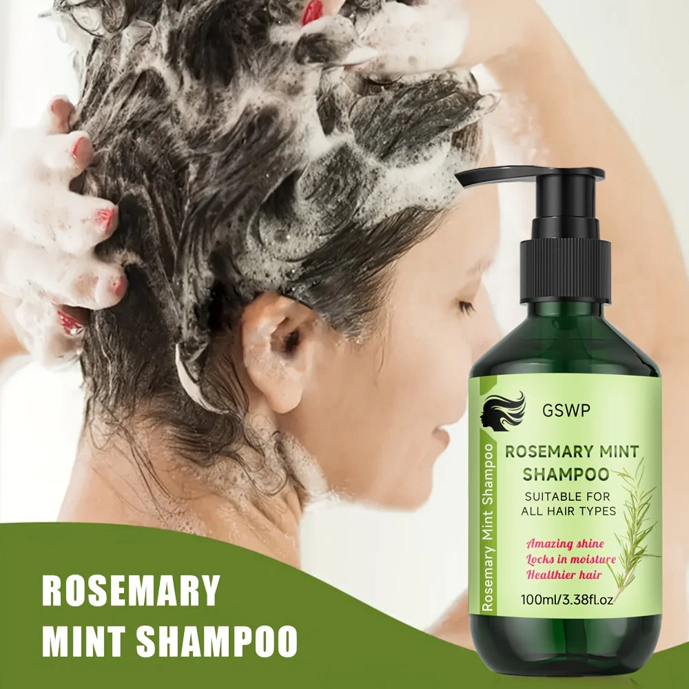 Set Shampooing & Après-Shampooing Romarin & Menthe Poivrée | Fortifiant & Hydratant 200ml – CLEVI Paris