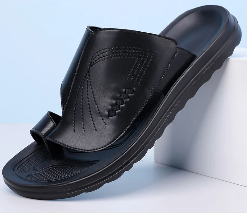 Sandales Homme Été – Semelle Épaisse Douce, Antidérapantes, Style Street | Marron, Blanc ou Noir