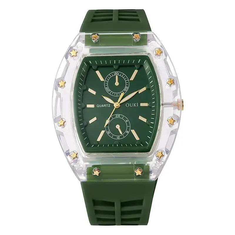 Montre Femme Quartz V248 Bracelet Silicone Boîtier Alliage 38mm Casual Fashion 6 Coloris – CLEVI Paris