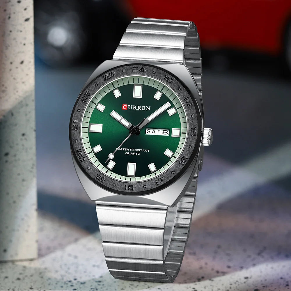 Montre Quartz Homme CURREN – Collection Multi-Modèles Cuir & Acier | 13 Coloris