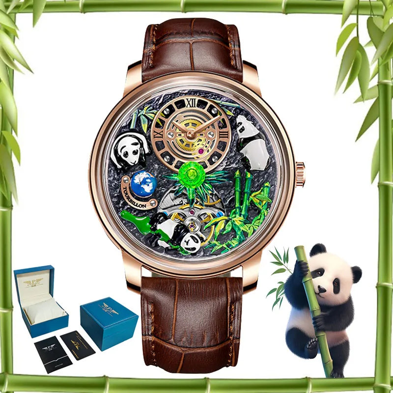Montre Mécanique PINDU Panda Trésor National – CLEVI Paris