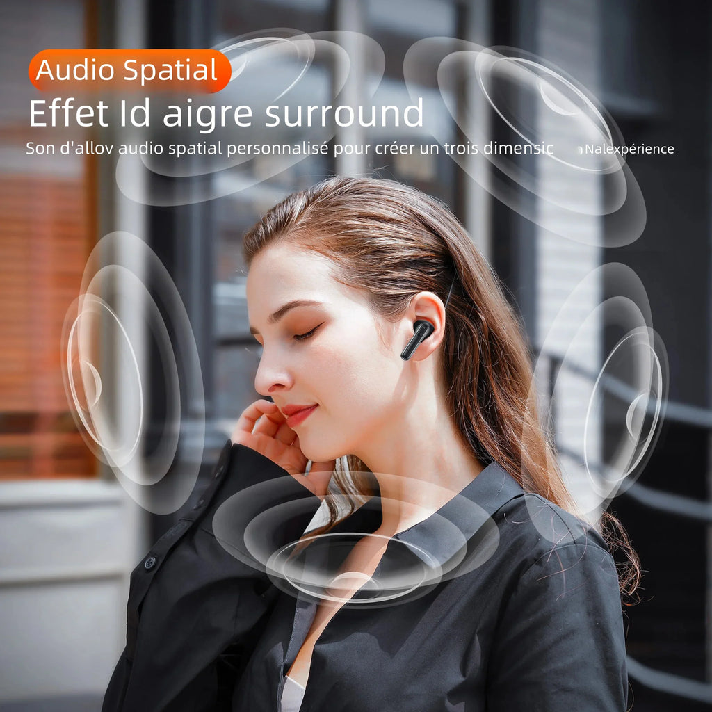 QERE E50 Écouteurs Bluetooth 5.3 TWS HiFi 28h – CLEVI Paris