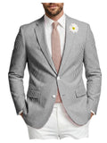 Blazer homme en tweed à chevrons, coupe droite – CLEVI Paris