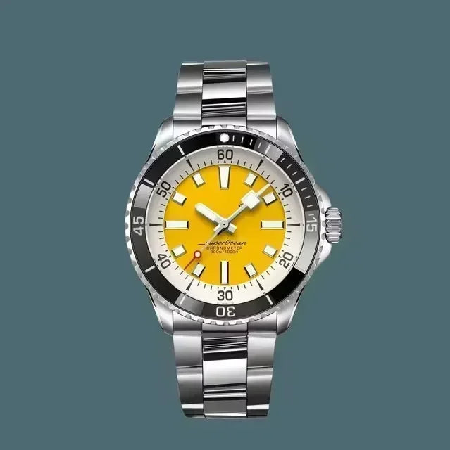 Montre Homme Automatique Luxe Acier Verre Saphir Couronne Vissée Cytupr – CLEVI Paris
