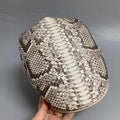 Casquette Gatsby Cuir Serpent Gris Homme – CLEVI Paris
