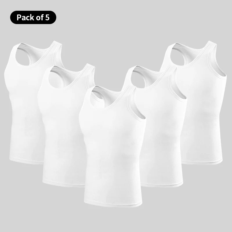 Débardeur Coton Homme Col Rond — Lot de 1, 3 ou 5 — CLEVI Paris