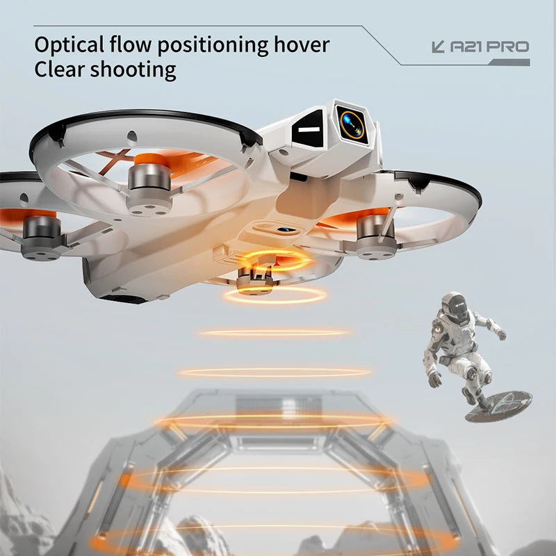 Drone FPV A21 Pro – Brushless 4K/8K WiFi Hovering Optique Caméra 180° Écran Télécommande 15-18 Min Vol – CLEVI Paris