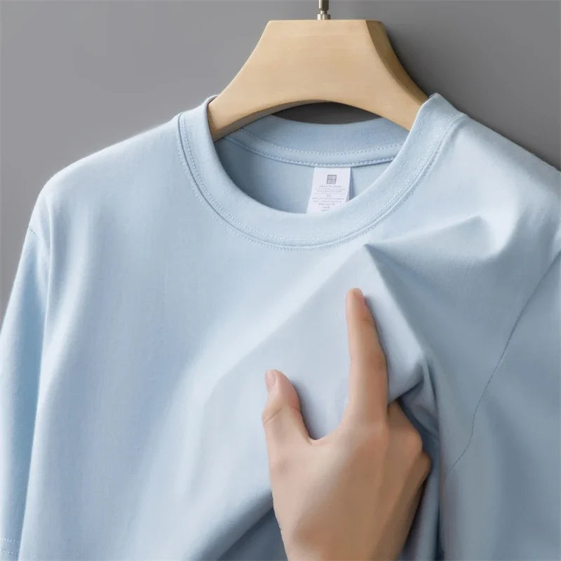 T-Shirt Homme 100% Coton 230g Oversize Col Rond Uni 6 Coloris – CLEVI Paris