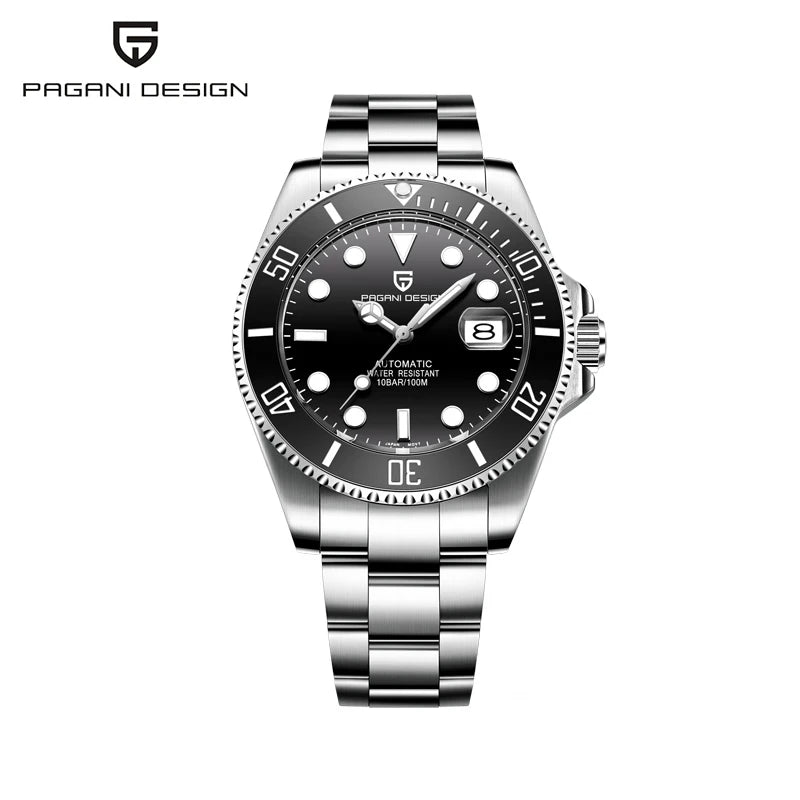 Montre Automatique Homme Pagani Design Diver Lunette Céramique Saphir MIYOTA 8215 100m – CLEVI Paris