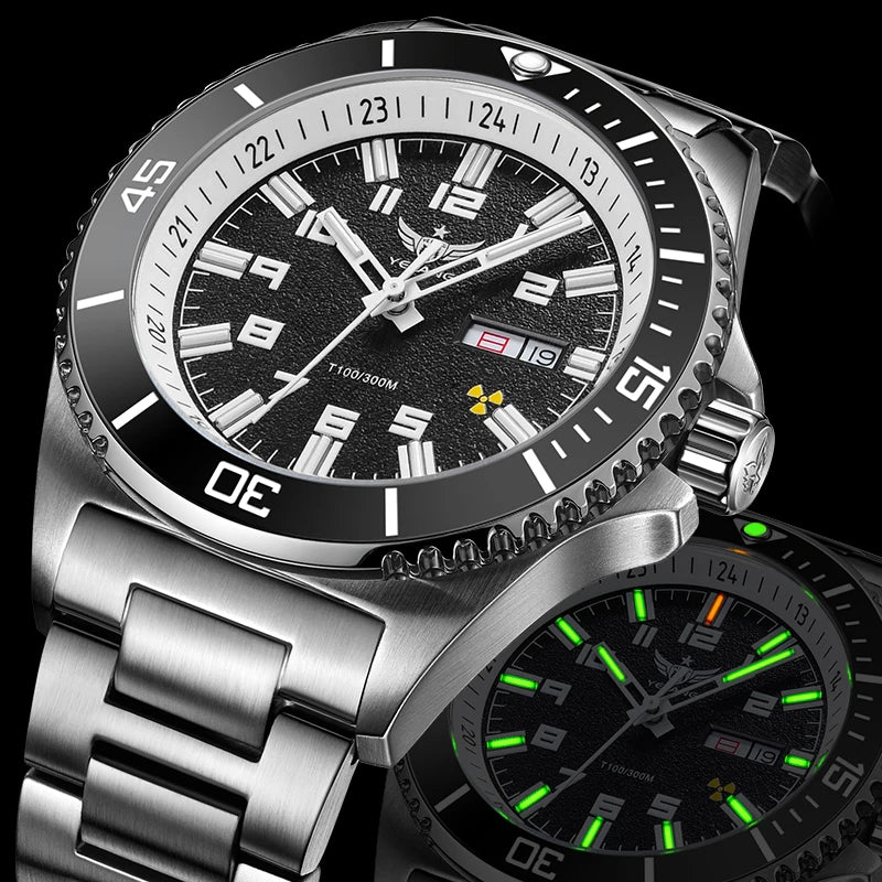 Montre YELANG V1031 Diver Automatique Homme Saphir Miyota 8205 300M – CLEVI Paris