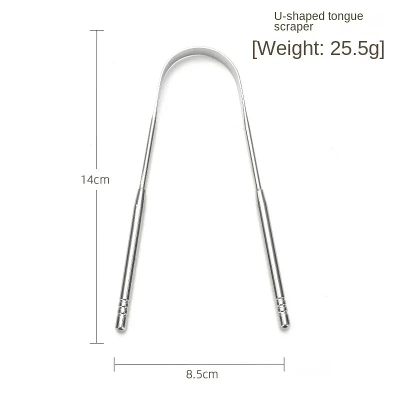 Gratte-Langue Inox Réutilisable — CLEVI Paris