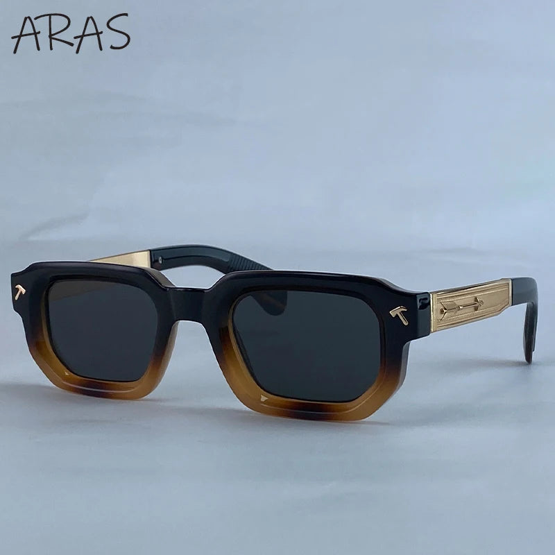 Lunettes de Soleil Carrées Polarisées Homme – Style Vintage Conduite UV400 – CLEVI Paris
