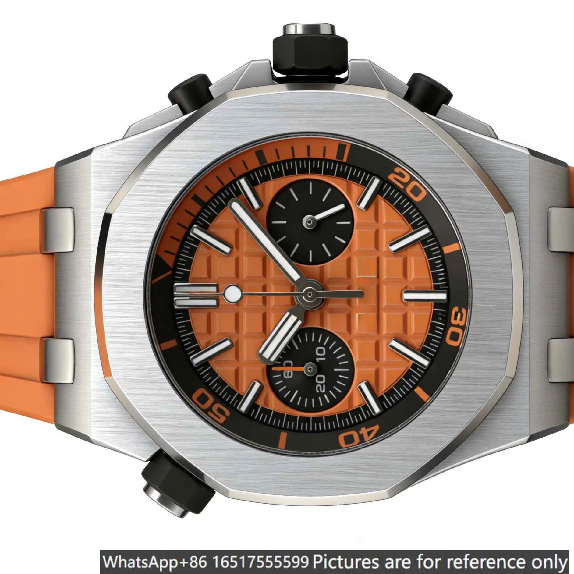 Montre Homme Quartz HU5 Acier 904L Poli Miroir 42mm Bracelet Acier Lumineux Calendrier 3 ATM 12 Coloris – CLEVI Paris