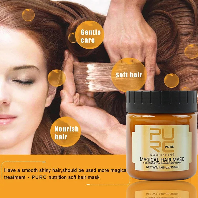 Masque Capillaire Réparateur PURC – Soin Intensif Sans Vapeur, Cheveux Secs & Abîmés
