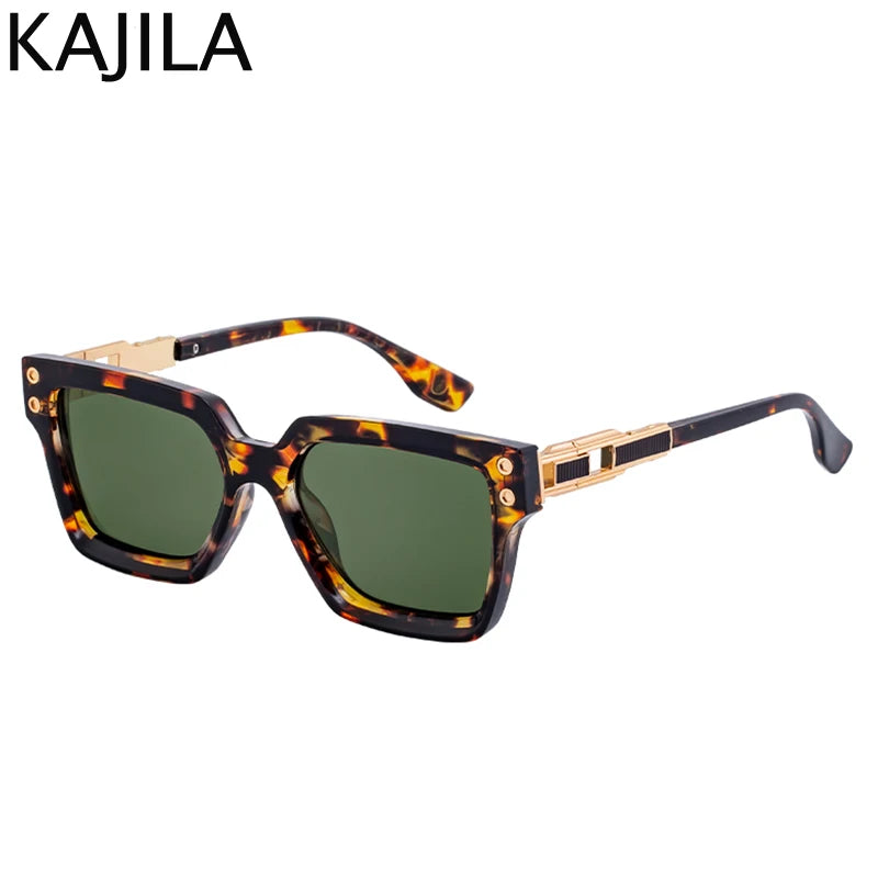 Lunettes de Soleil Carrées Punk Polarisées Monture Alliage UV400 Homme 14 Coloris – CLEVI Paris