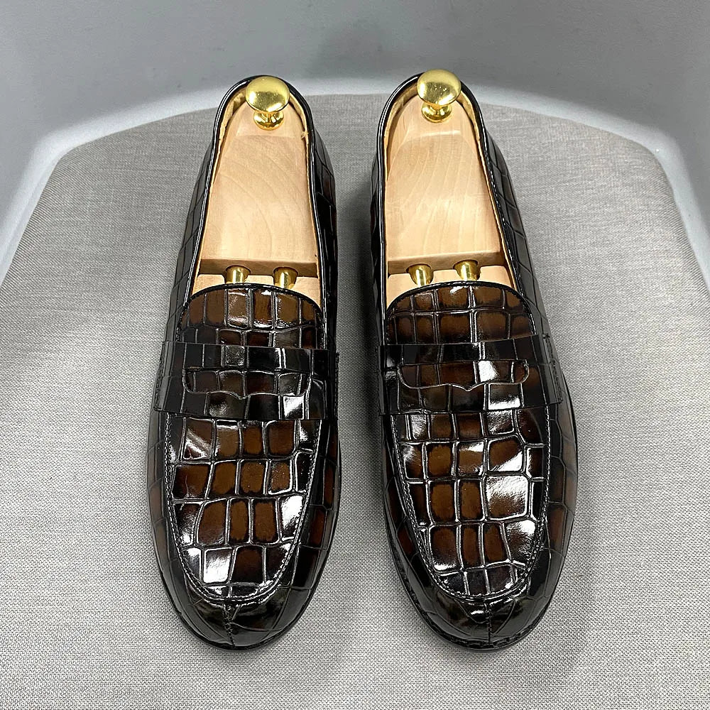 Mocassins penny homme en cuir – CLEVI Paris