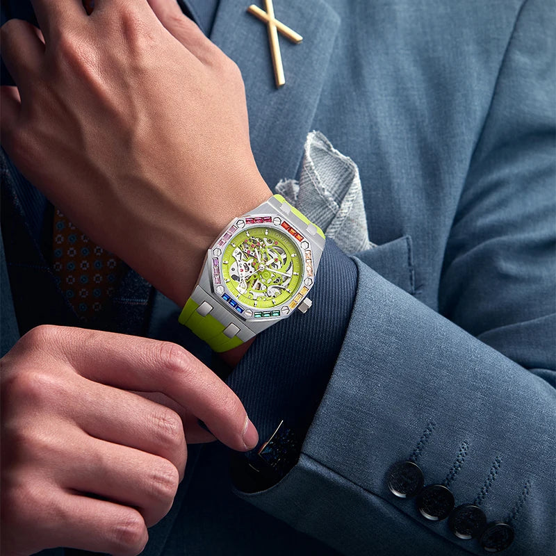 ONOLA ON3834D – Montre Automatique Homme | Style Militaire, Lumineux, Étanche 3 Bar