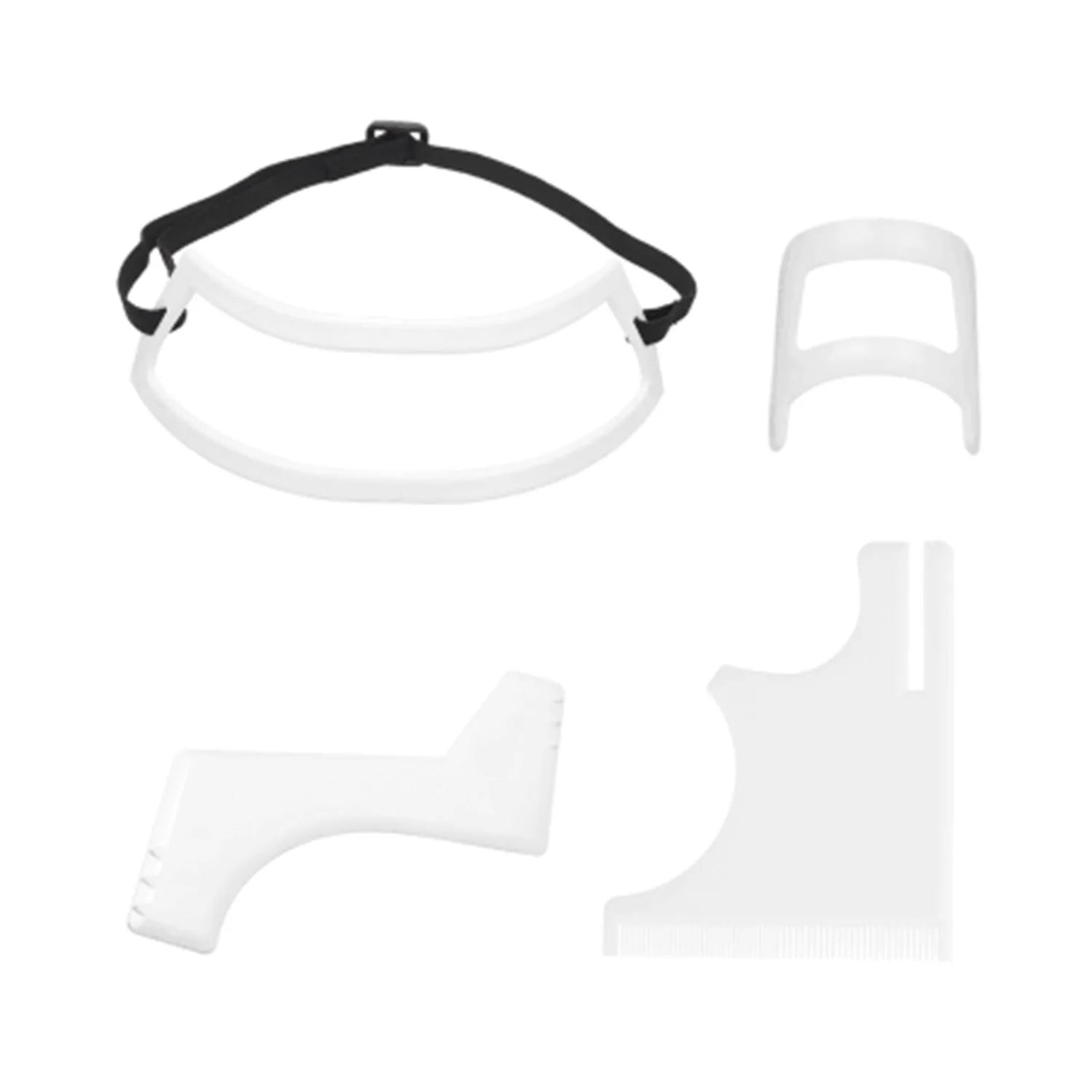 Gabarit Rasage Barbe & Coiffure en Plastique | Kit Taille-Barbe & Contour Nuque – CLEVI Paris