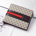 Portefeuille Homme Tressé Ultra-Fin Multi-Cartes Cuir PU – CLEVI Paris