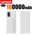 Batterie Externe Lenovo 120W Charge Rapide + Sans Fil Qi 15W Affichage LED USB-C Compact 240g – CLEVI Paris