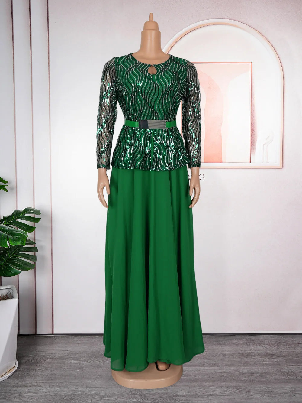 Robe longue africaine de cérémonie – CLEVI Paris