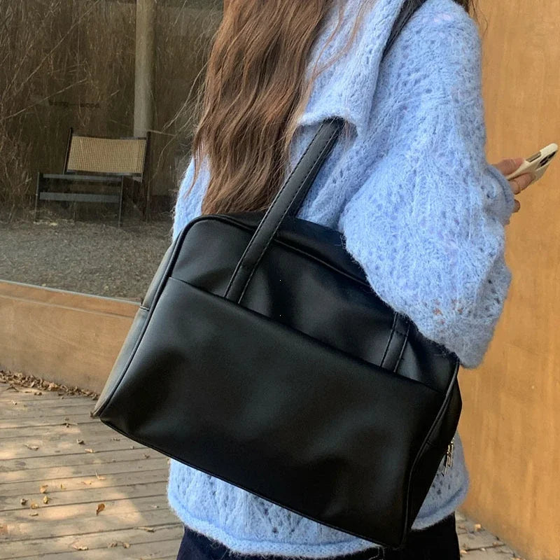 Sac Cabas Femme Cuir PU Grande Capacité Fermeture Magnétique – CLEVI Paris