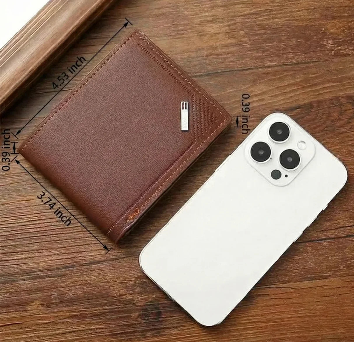 Portefeuille Homme Fin Cuir PU | Format Court, Minimaliste, Porte-Cartes & Billets, 3 Coloris – CLEVI Paris