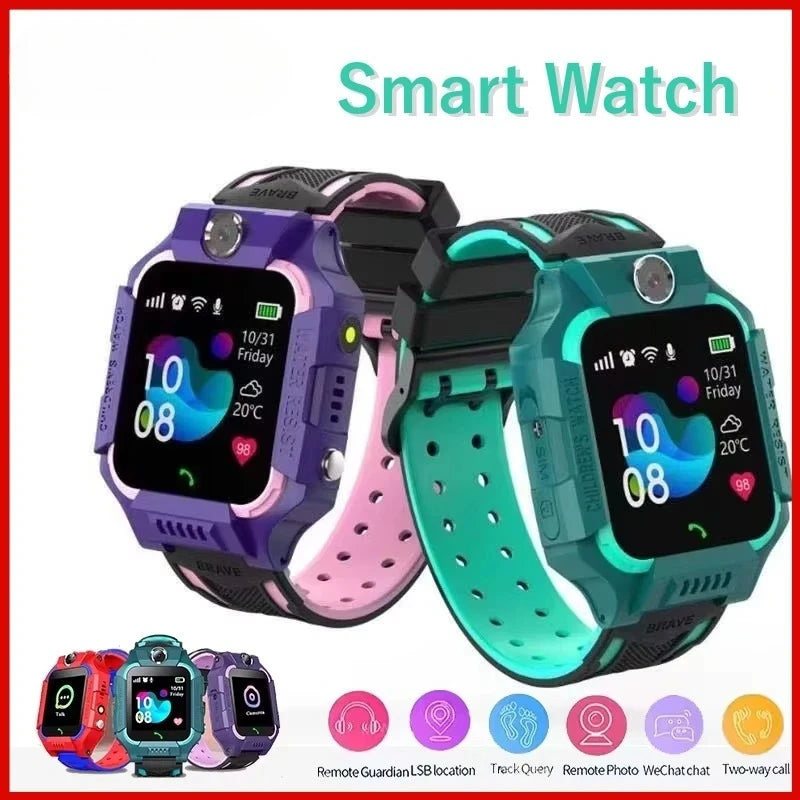 Montre Connectée Enfant GPS 4G – Appels Bidirectionnels Caméra SOS Géofencing IP67 App Hryfine 3–12 Ans – CLEVI Paris
