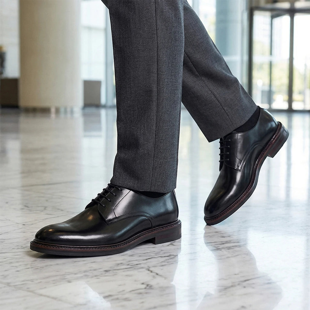 Oxford Derby Homme Cuir Vache Business Mariage Respirant – CLEVI Paris