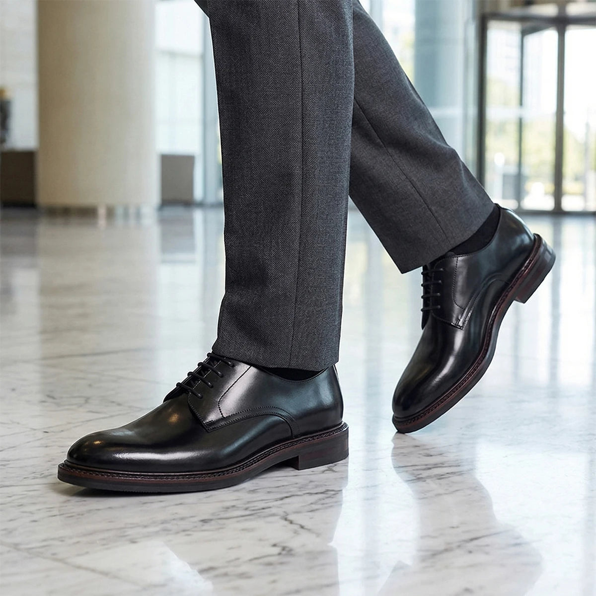Oxford Derby Homme Cuir Vache Business Mariage Respirant – CLEVI Paris