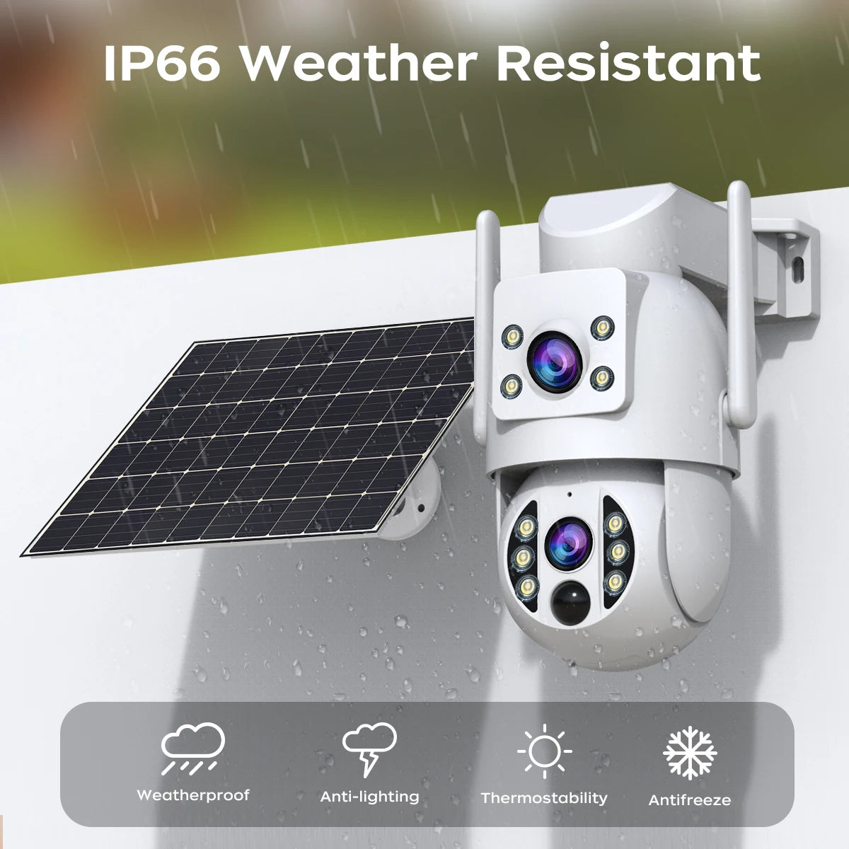 Caméra de Surveillance JOOAN S3 Solaire Double Objectif PTZ 4K WiFi IP66 – CLEVI Paris