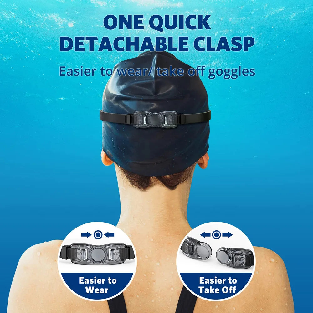 Lunettes de Natation Anti-Buée UV100% Silicone Adulte — CLEVI Paris