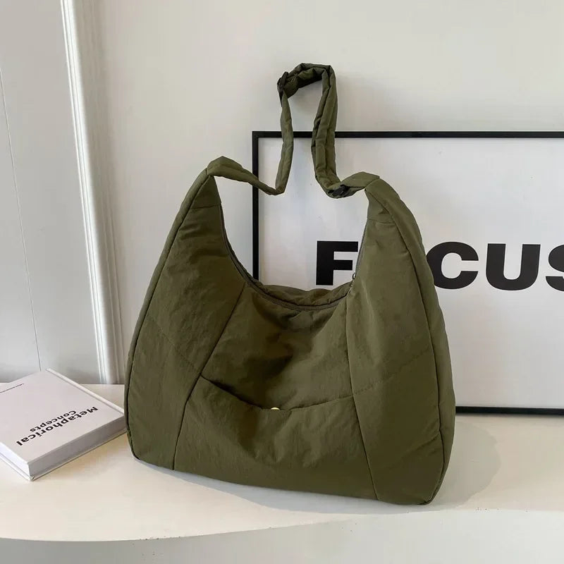 Sac à Main Bandoulière Nylon Femme | Casual & Élégant, Fermeture Zippée, 2 Tailles, 9 Coloris – CLEVI Paris