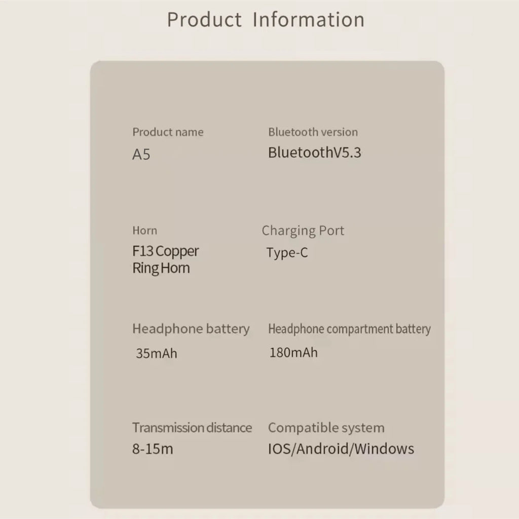 Écouteurs TWS Bluetooth ANC UEESFIT A5 – CLEVI Paris