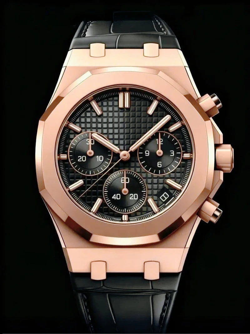 Montre Quartz Homme Sport Chronographe F23R Acier Lumineux Étanche – CLEVI Paris