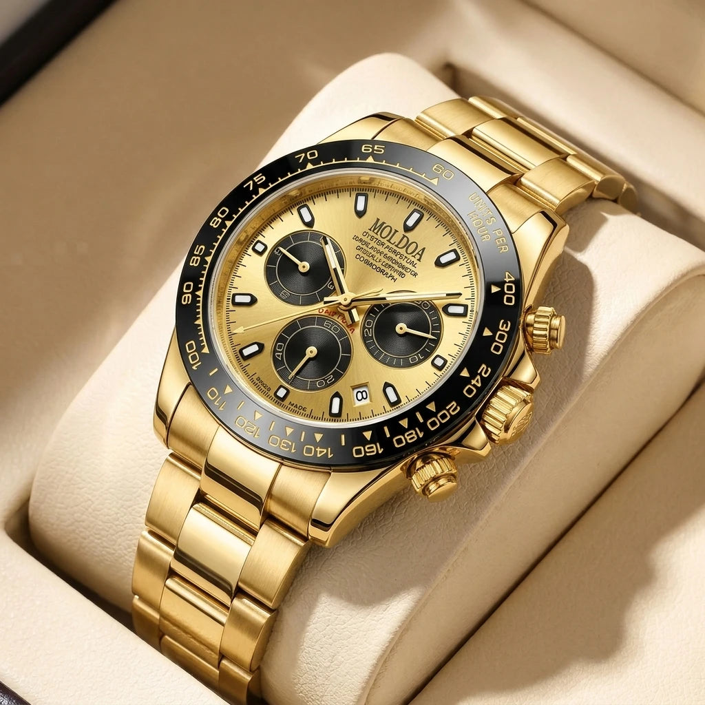 Montre Quartz Homme Cadran Points & Lignes Bracelet Alliage 10 Coloris – CLEVI Paris