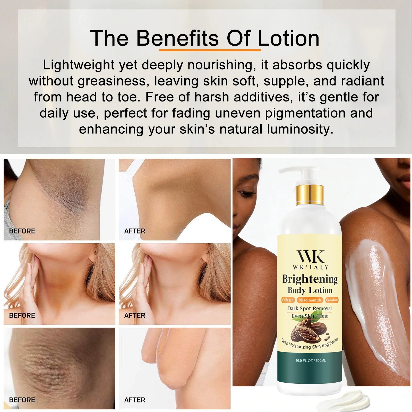 Kit Soin Éclat WK JALY – Lotion Collagène & Sérum Niacinamide – CLEVI Paris