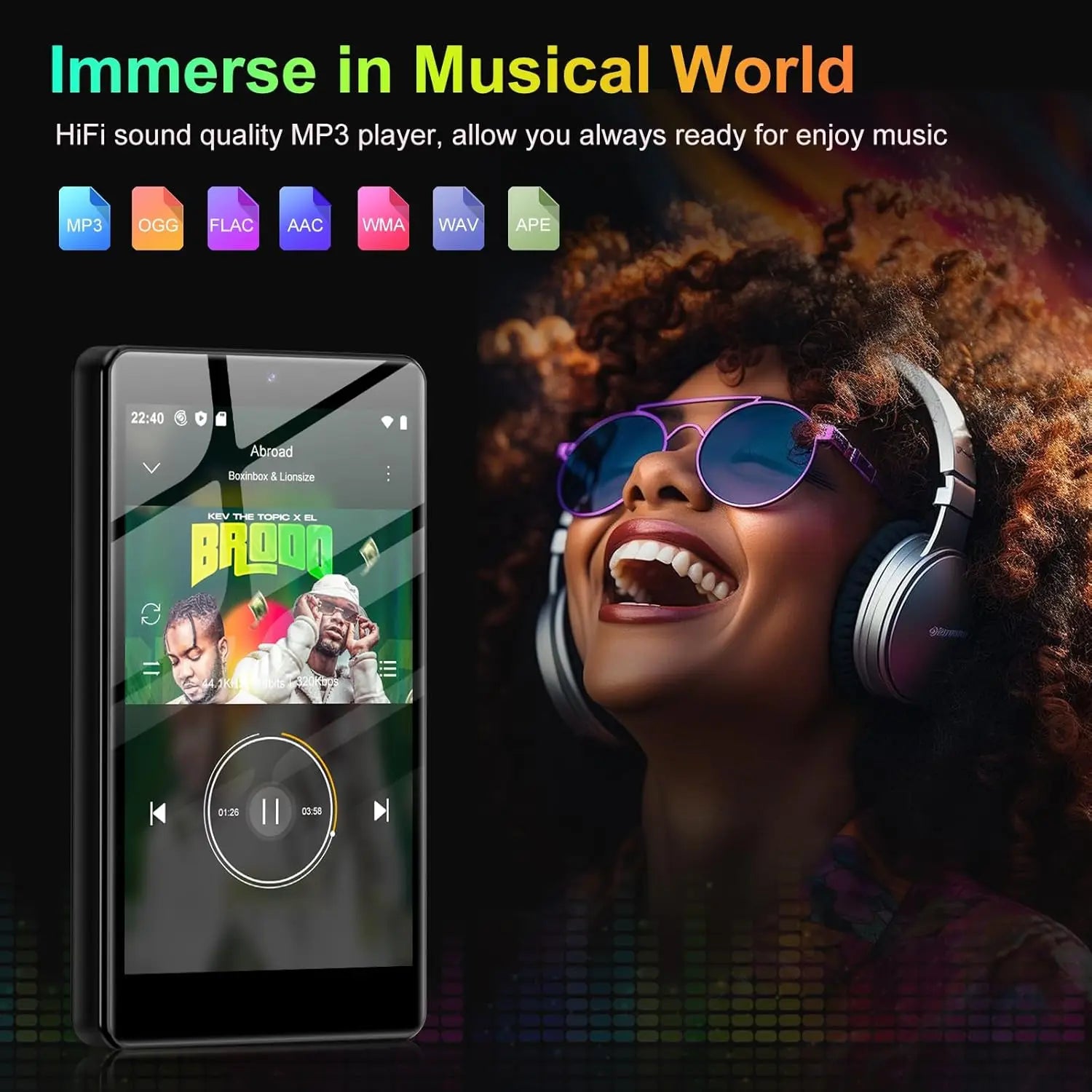 Fanvace M36 Plus Lecteur MP3/MP4 Android 13 WiFi Bluetooth HiFi 4" – CLEVI Paris