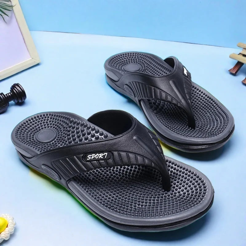 Sandales EVA Légères Homme – Semelle Massage Slip-On Plage Extérieur 7 Coloris Pointures 40–47 – CLEVI Paris