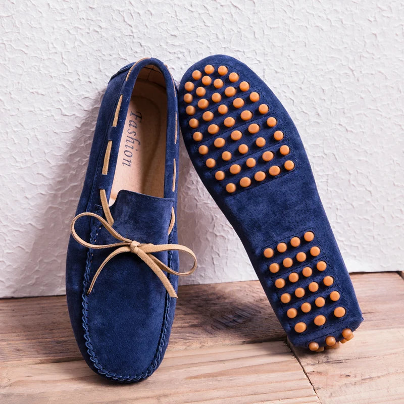 Mocassins Homme Suédé Vache Slip-On Conduite Confort Semelle Caoutchouc EU 38-47 TOGEE See – CLEVI Paris